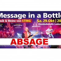 “Message in a bottle” ABSAGE